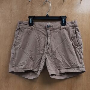 Goodthreads Men's Tan Flat Front Shorts